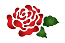 Трафареты цветов розы - Малая роза 35