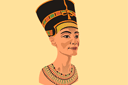 Египетские трафареты - Нефертити бюст