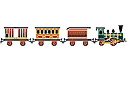 Трафареты игрушек - Игрушечный поезд